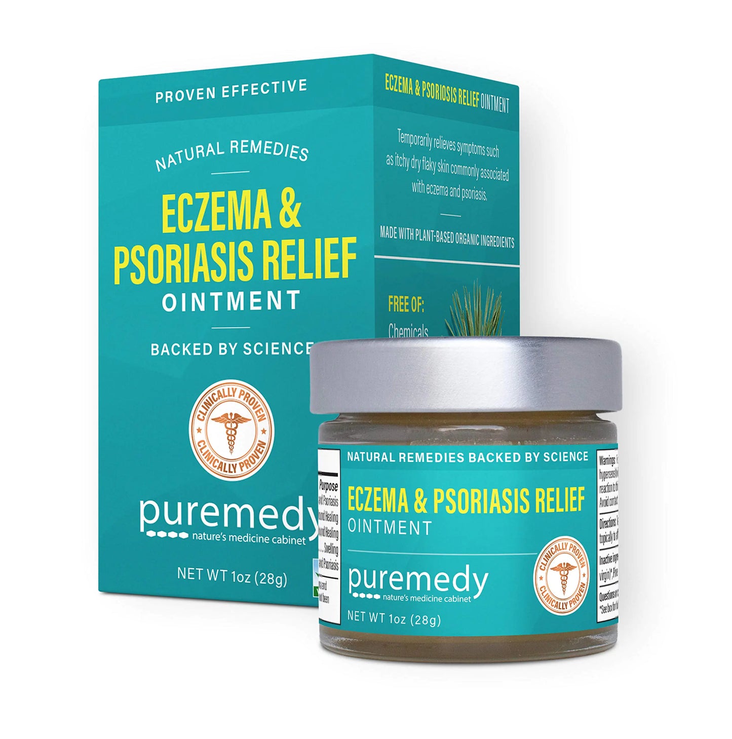 Puremedy Eczema & Psoriasis Relief Ointment All Natural Salve Soothes and Relives Symptoms of Dry Itchy Flaky Scratchy or Weepy Skin