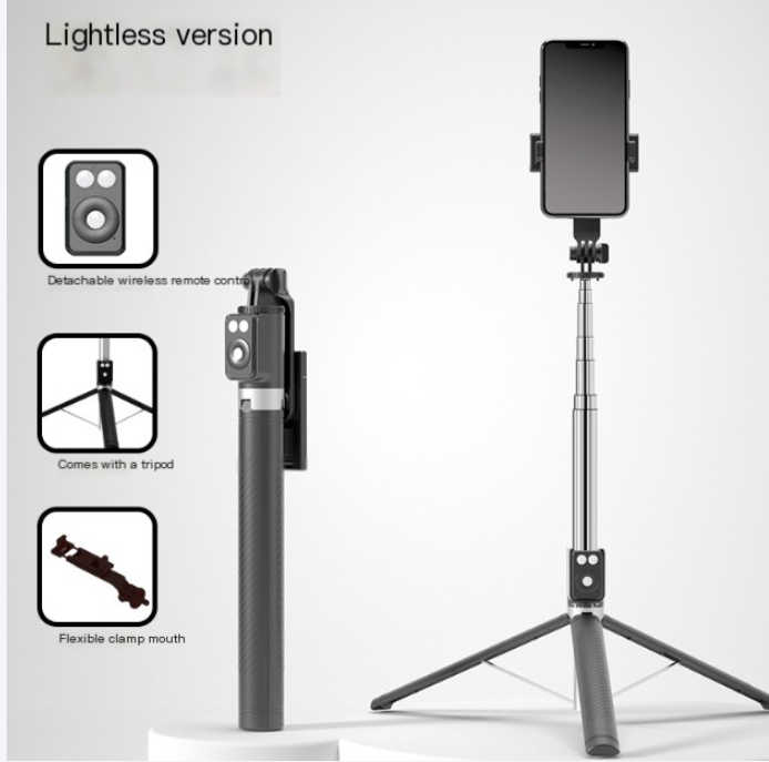BT12 Bluetooth Selfie Stick Tripod with Light