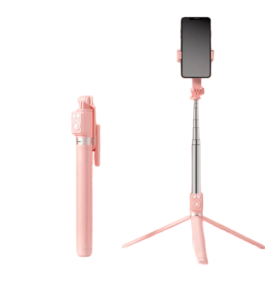 BT12 Bluetooth Selfie Stick Tripod with Light