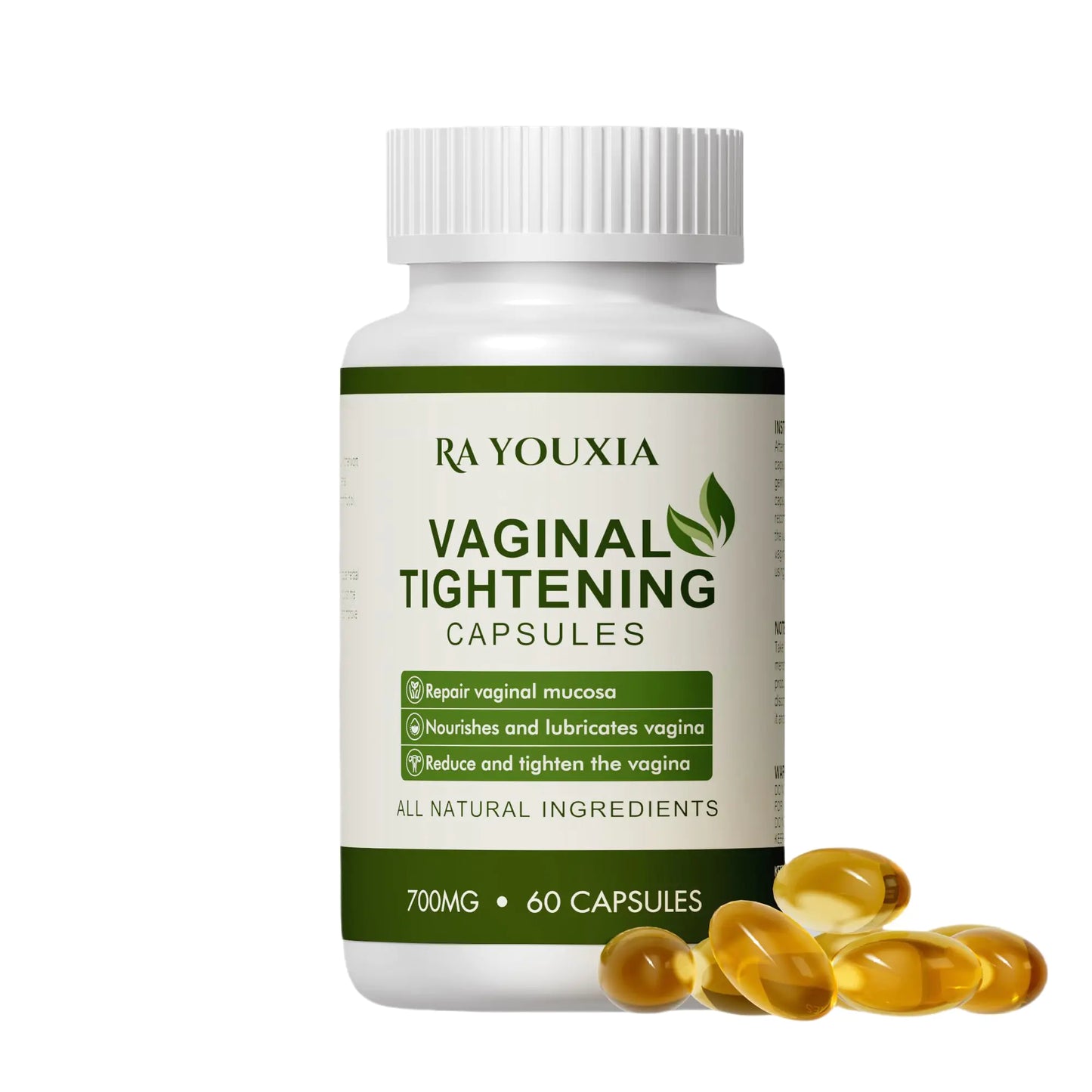 Ra Youxia Vaginal Tightening Pills | Vaginal Moisturizer with Sea Buckthorn Oil | Promotes Elasticity & Moisture | Relieves Dryness，Odor，pH Balance