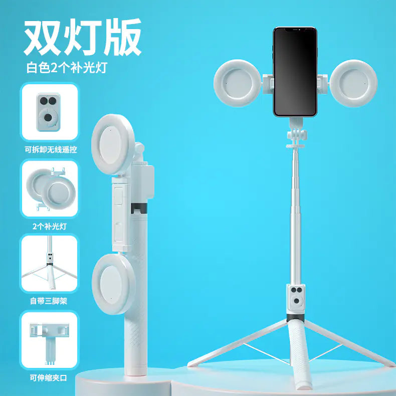 BT12 Bluetooth Selfie Stick Tripod with Light